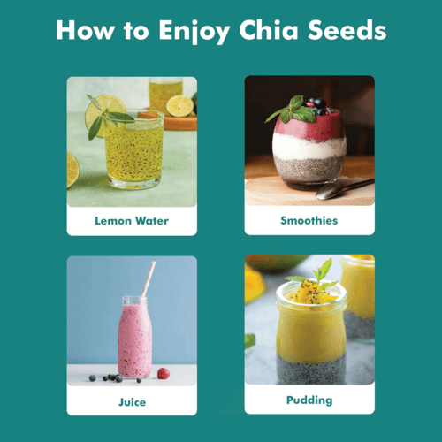 Vedahillz Chia Seeds for Heart Health and Vitality Made from Premium Chia Seeds